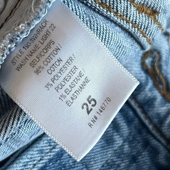 Re/Done High Rise Ankle Crop In Light 22 - Picture 6 of 10